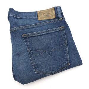 Polo Ralph Lauren Jeans Mens 35x32 Fit 35X30 Varick Slim Straight Selvedge Denim